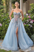 Andrea and Leo A1490 - Corset Floral Bodice Dress
