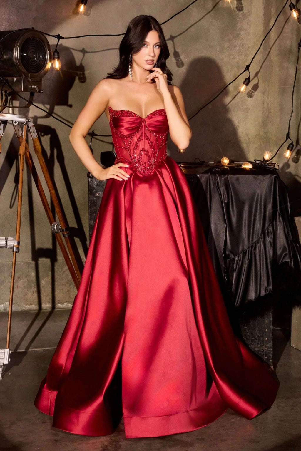 La Divine CD389 - Beaded Corset Ballgown
