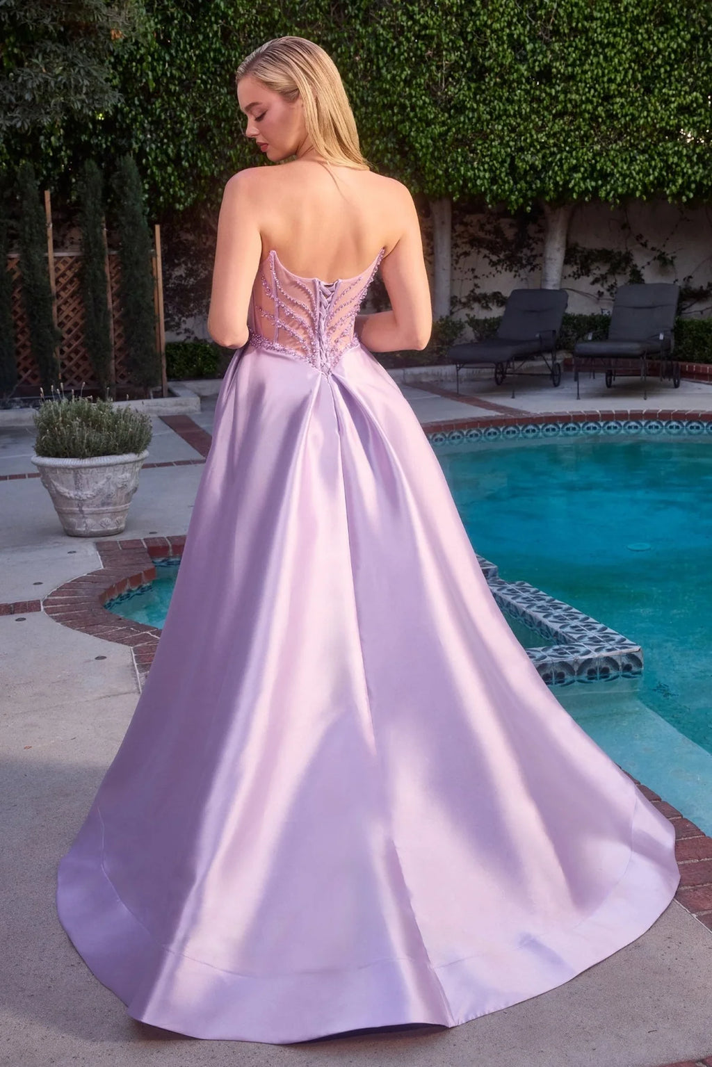 La Divine CD389 - Beaded Corset Ballgown