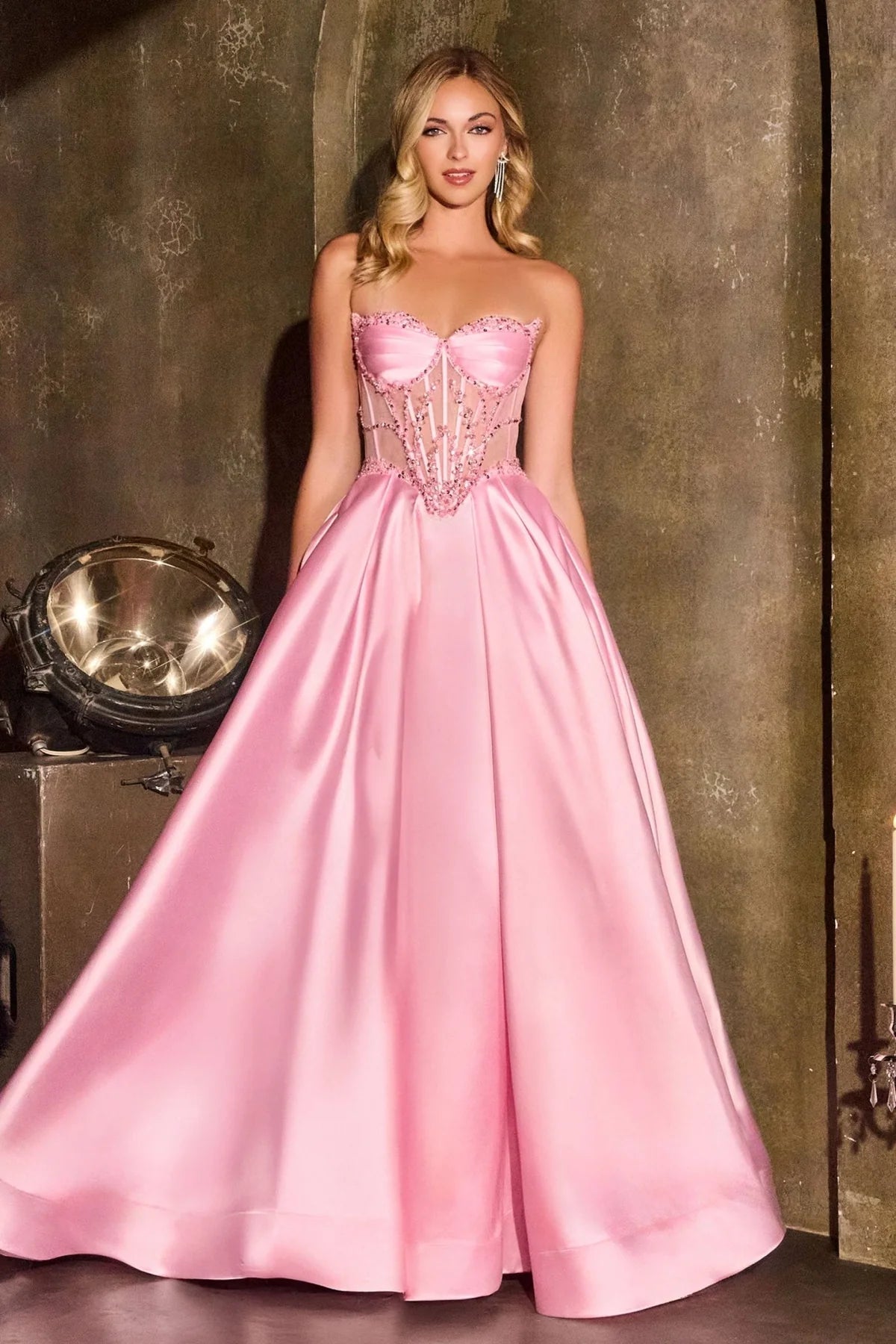 La Divine CD389 - Beaded Corset Ballgown