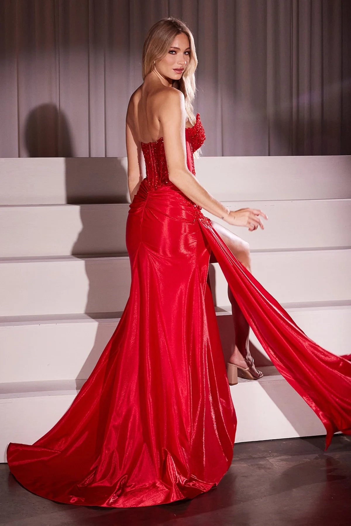 La Divine CM369 - Beaded Evening Gown