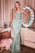 La Divine J889 - Corset Beaded Prom Dress