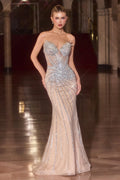 La Divine CD715 - Strapless Modern Dress