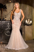 La Divine CC8270 - Beaded Fitted Evening Dress