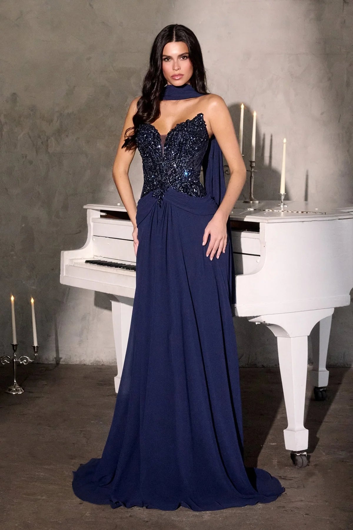 La Divine CD673 - Strapless A-Line Gown