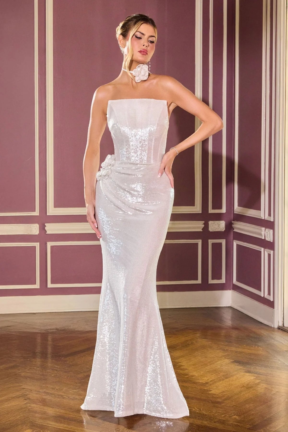 La Divine J905 - Fitted Strapless Dress