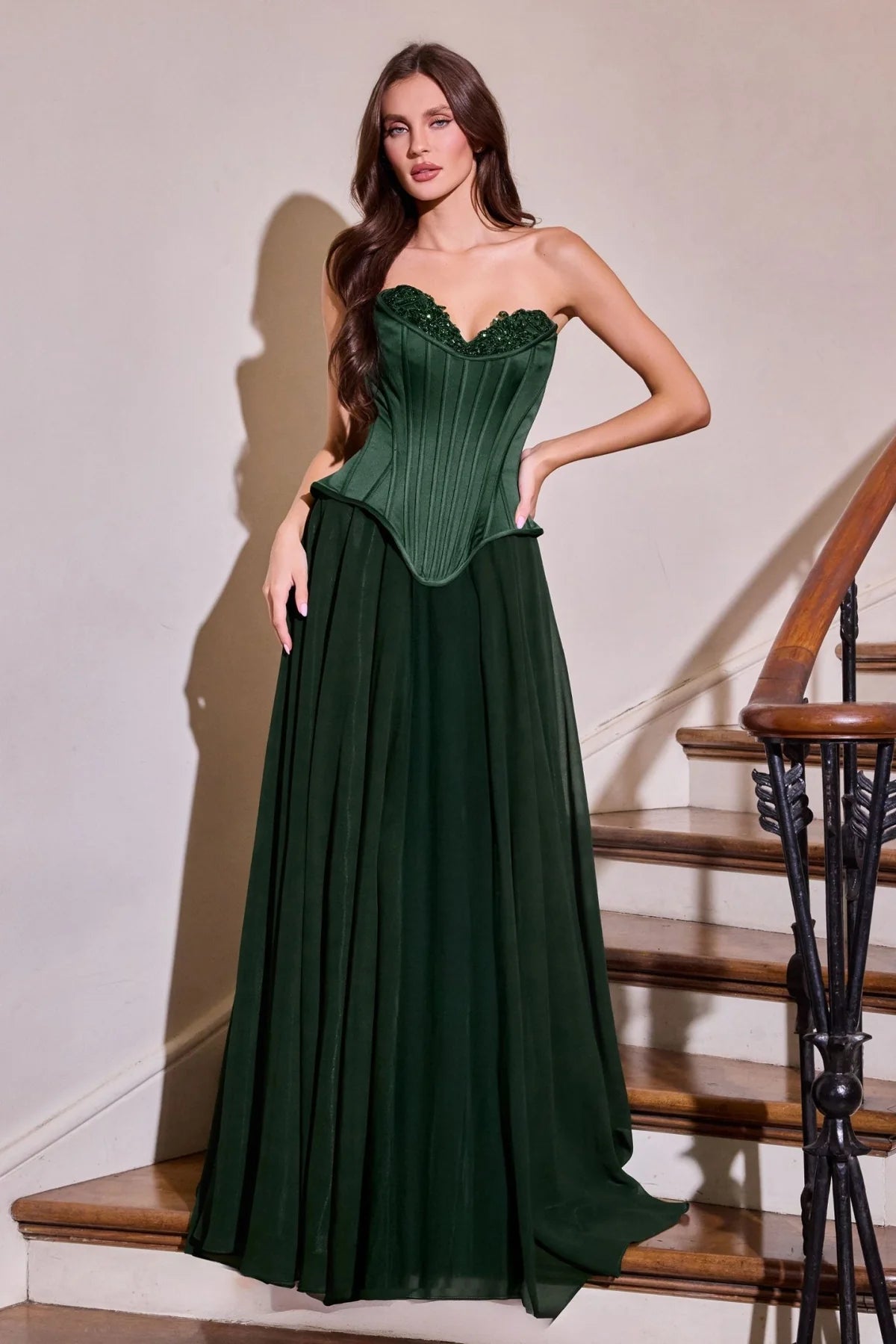 La Divine J891 - Strapless A-Line Dress