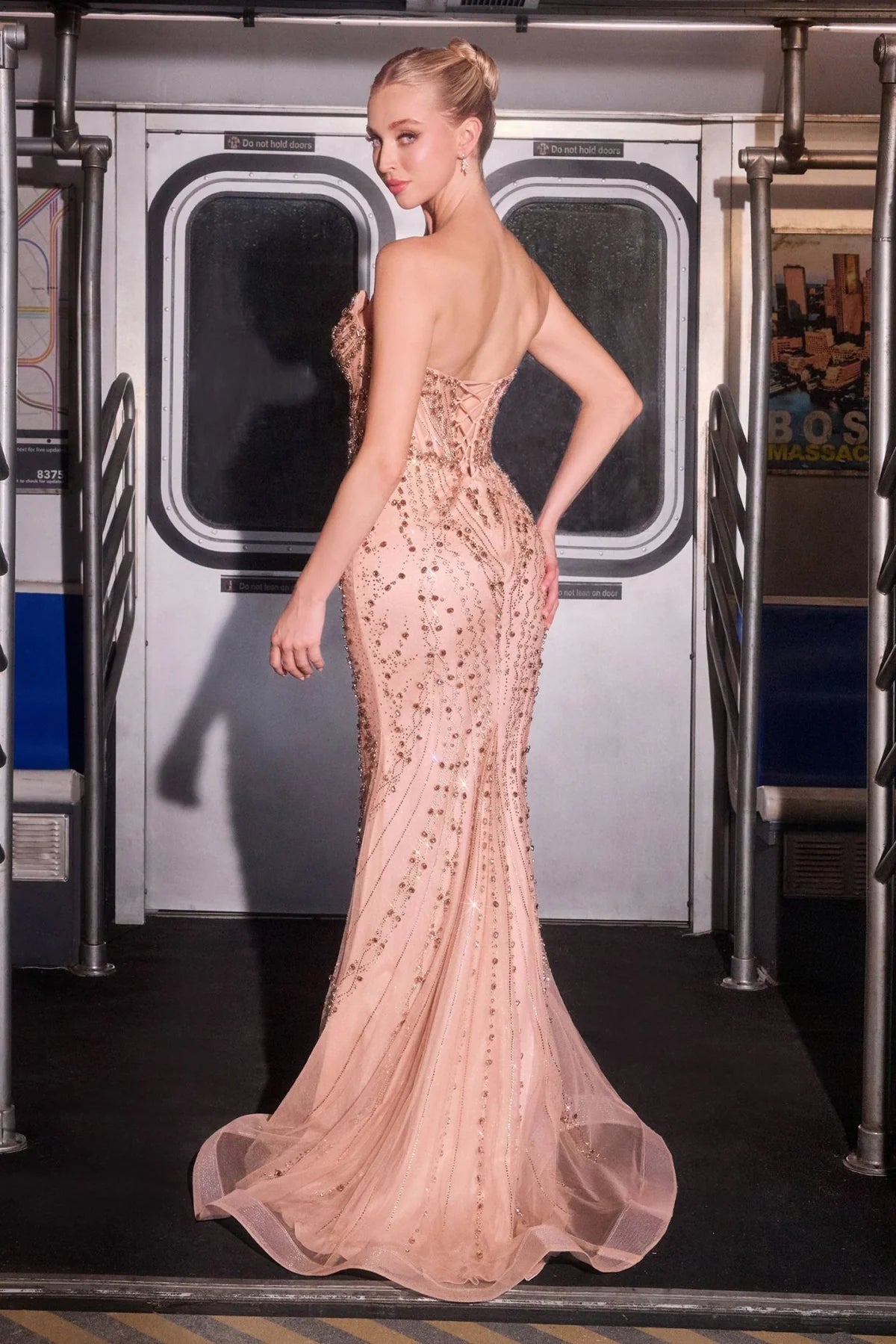 La Divine CC8262 - Beaded Mermaid Gown