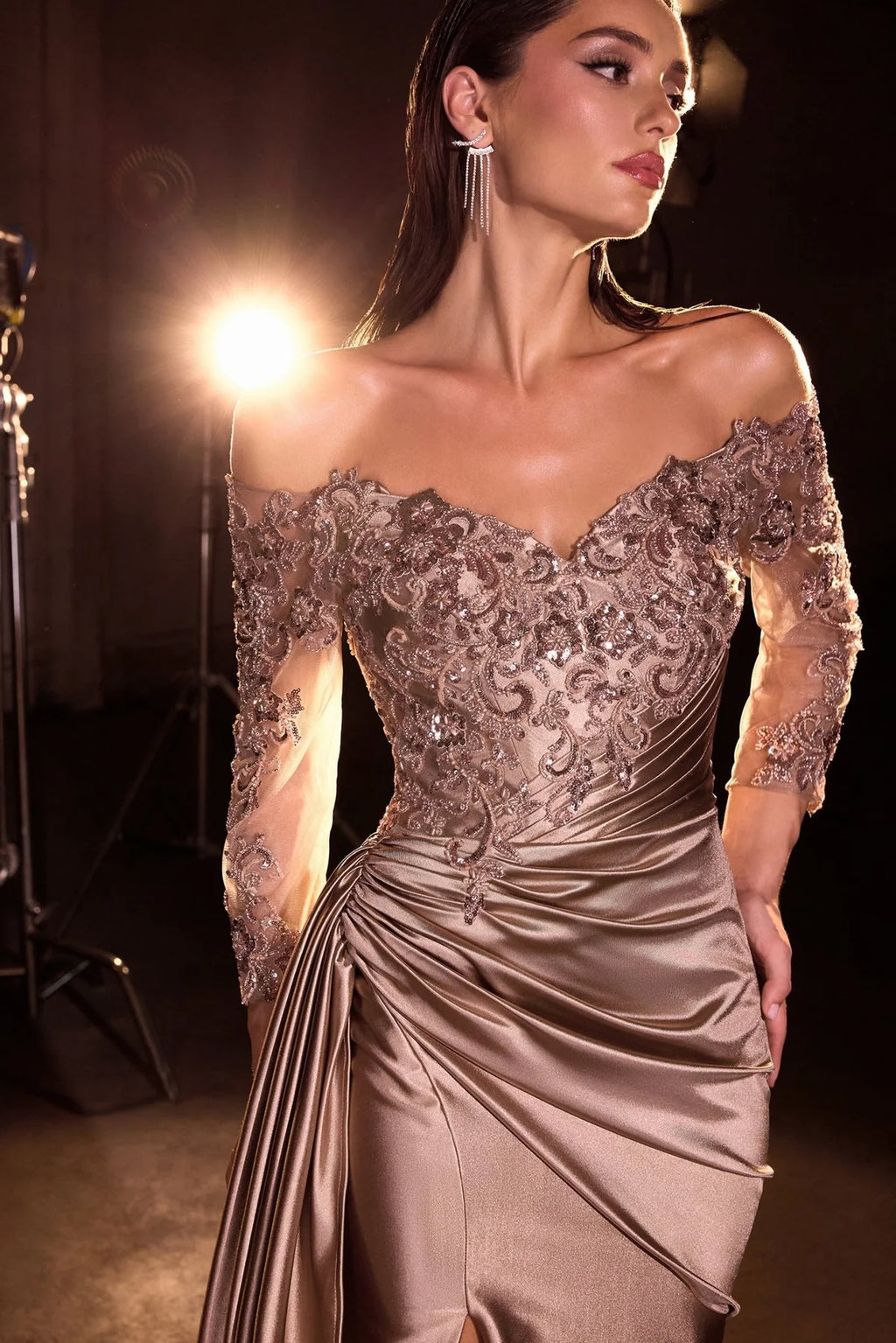 La Divine CDS549 - Off Shoulder Formal Dress