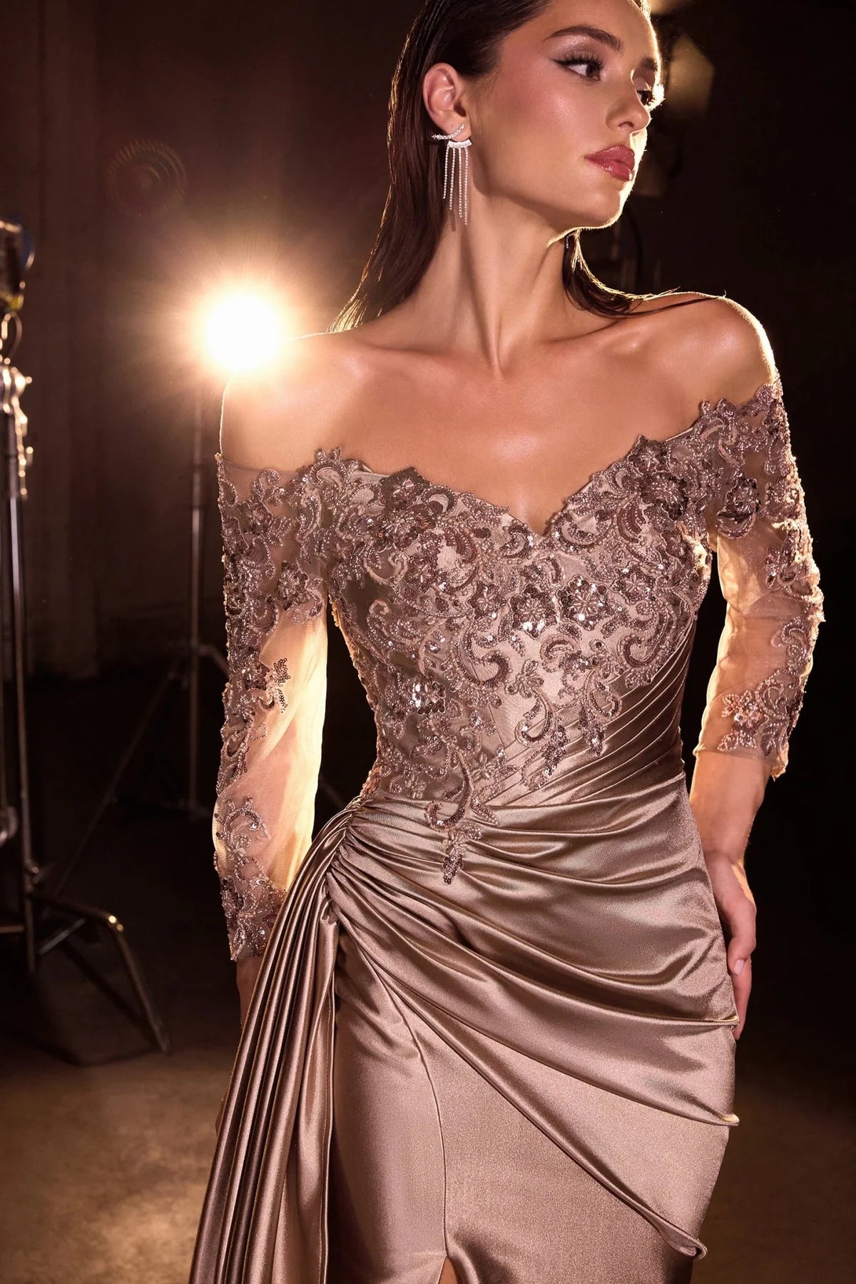 La Divine CDS549 - Off Shoulder Formal Dress