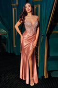 La Divine CD729 - Beaded Satin Gown
