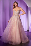 La Divine CD786 Beaded Sleeveless A-Line Dress