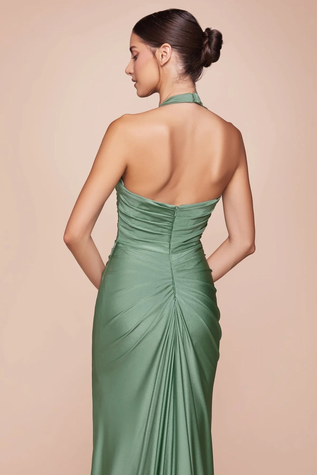 La Divine CD796 - Halter Fitted Dress