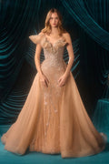 Andrea and Leo A1505 - Beaded Mermaid Prom Dress