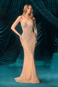 Andrea and Leo A1503 - Beaded Strapless Dress
