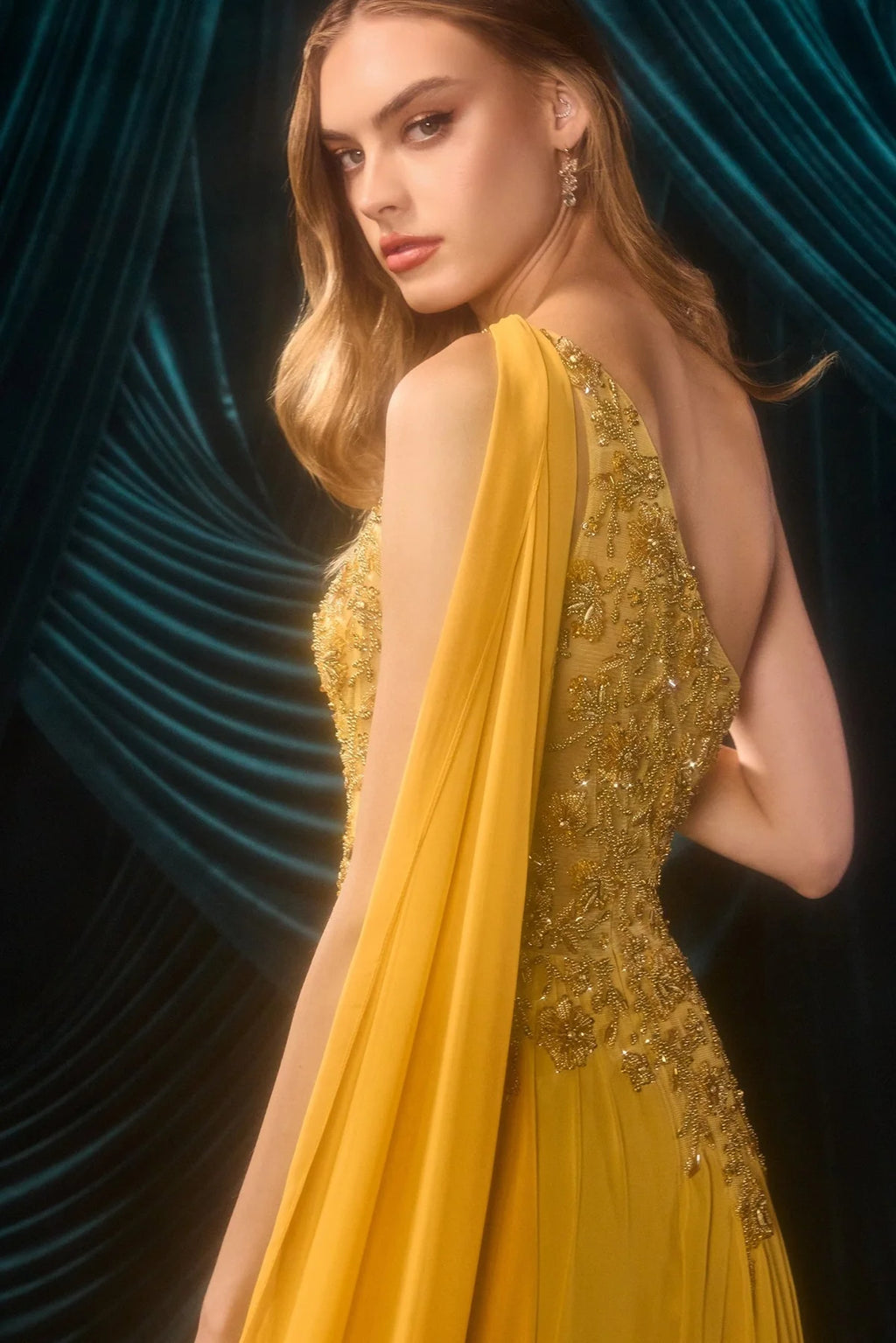 Andrea and Leo A1495 - One-Shoulder Gown