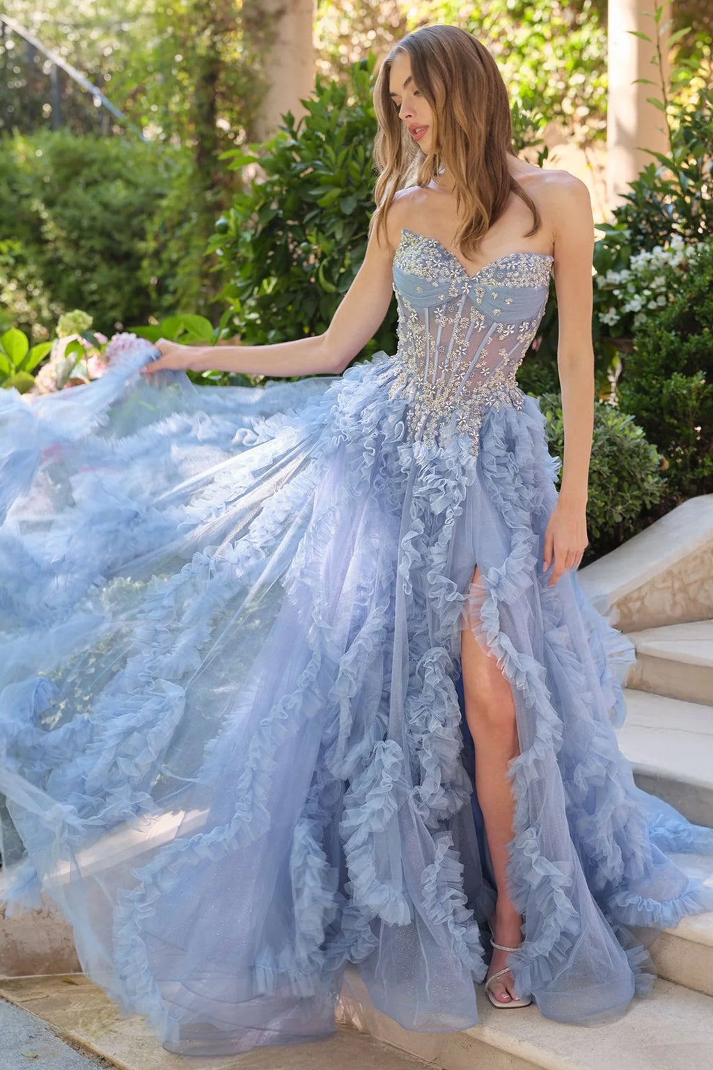 Andrea and Leo A1483 - Tulle Ballgown