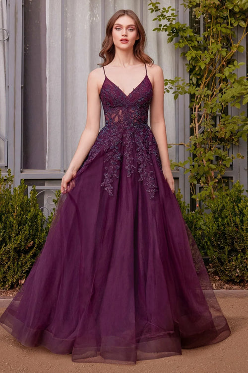 Andrea and Leo A1416 Beaded Corset Bodice Dress