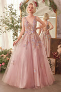 Andrea and Leo A1394 - Ethereal Floral A-Line Dress