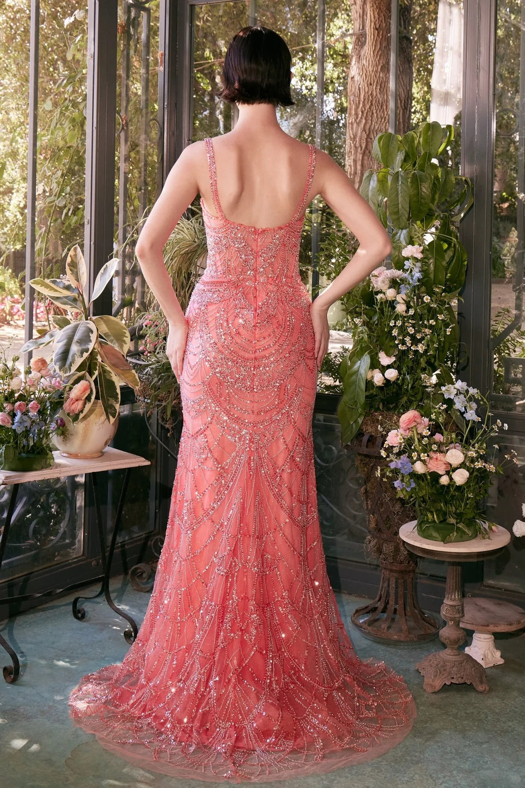 Andrea and Leo A1363 - Fitted Embellished Mermaid Gown