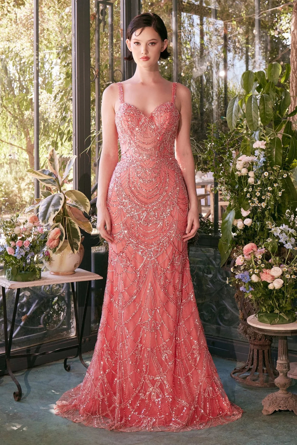Andrea and Leo A1363 - Fitted Embellished Mermaid Gown