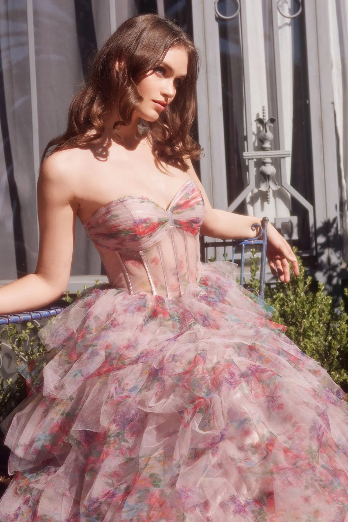 Andrea and Leo A1463 - Strapless Ruffled Prom Dress