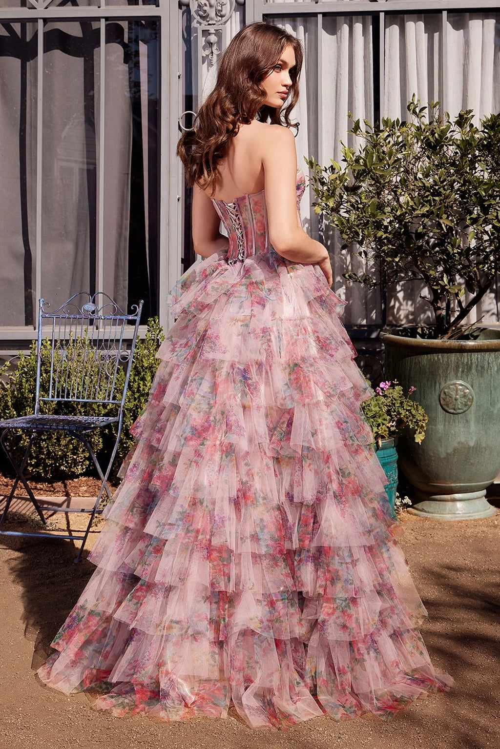 Andrea and Leo A1463 - Strapless Ruffled Prom Dress
