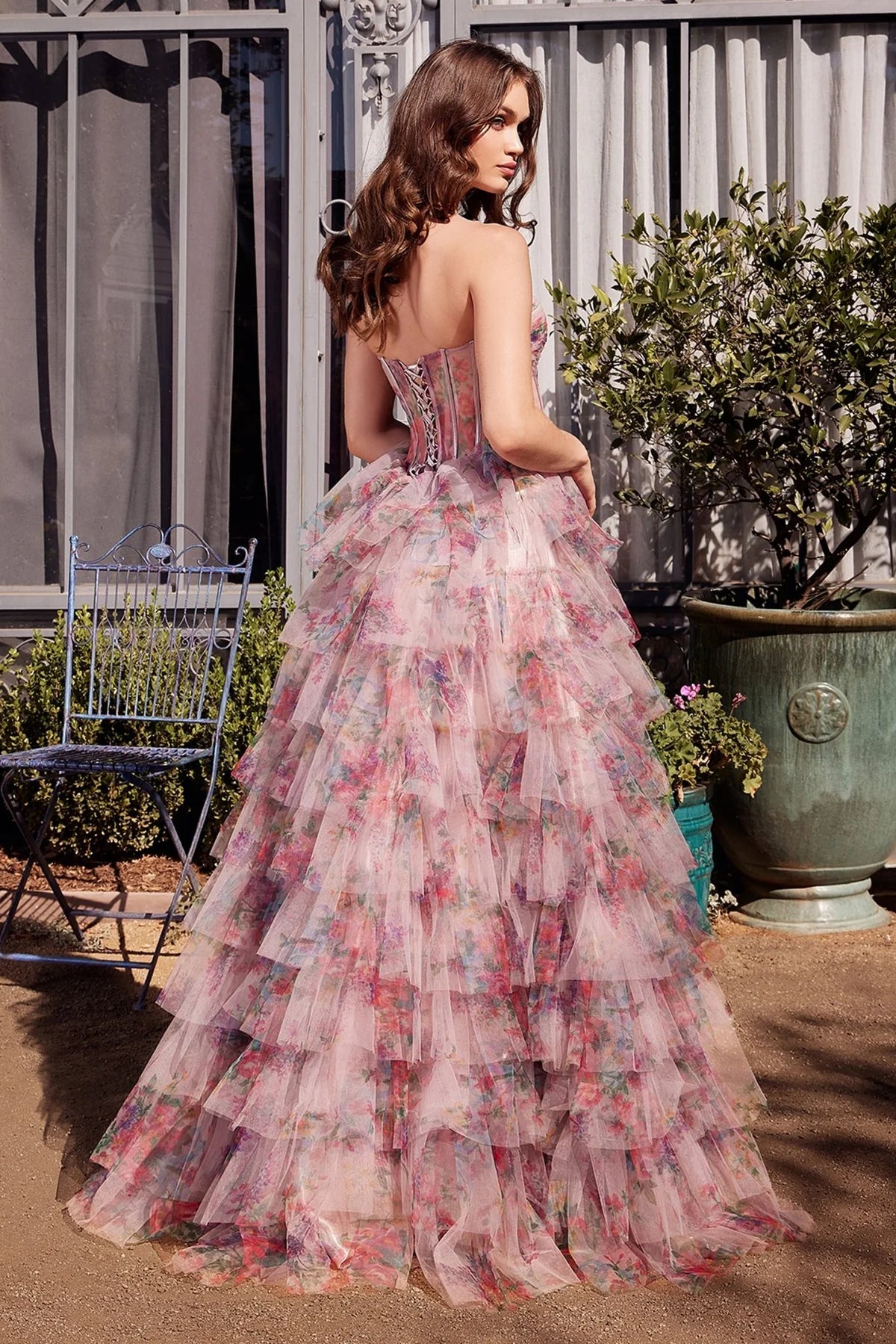 Andrea and Leo A1463 - Strapless Ruffled Prom Dress